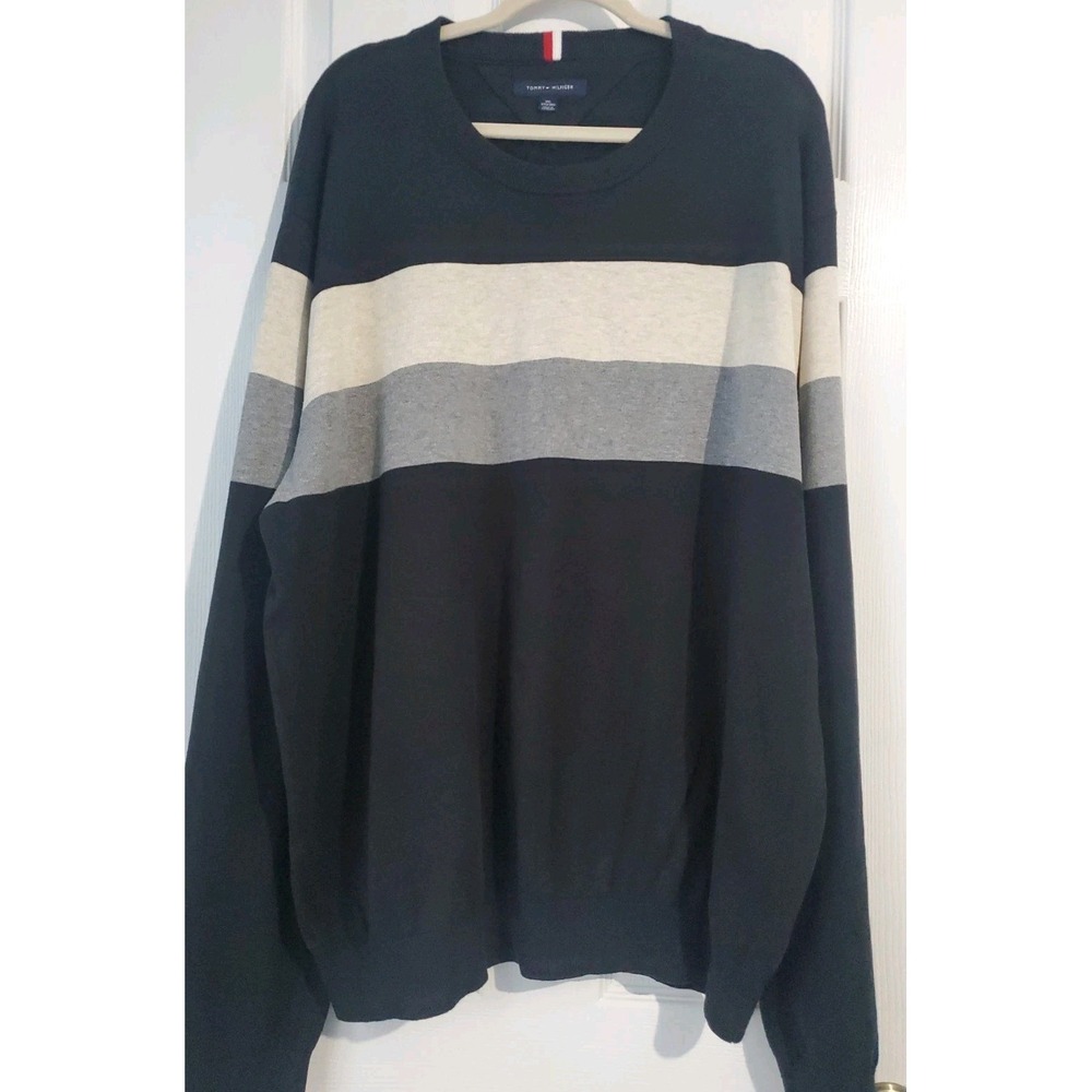 Tommy Hilfiger Sweater Mens 3XL Multicolor Colorblock